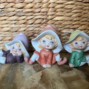 Homco set of 3 gnomes